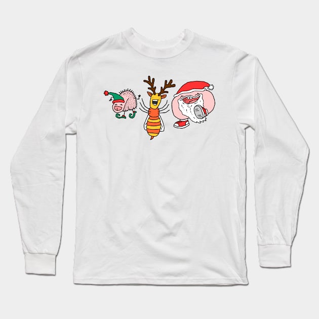 Willy Bum Bum - Christmas! Long Sleeve T-Shirt by alienredwolf